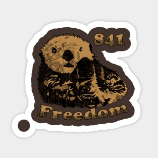 Freedom 841 (tan) Sticker